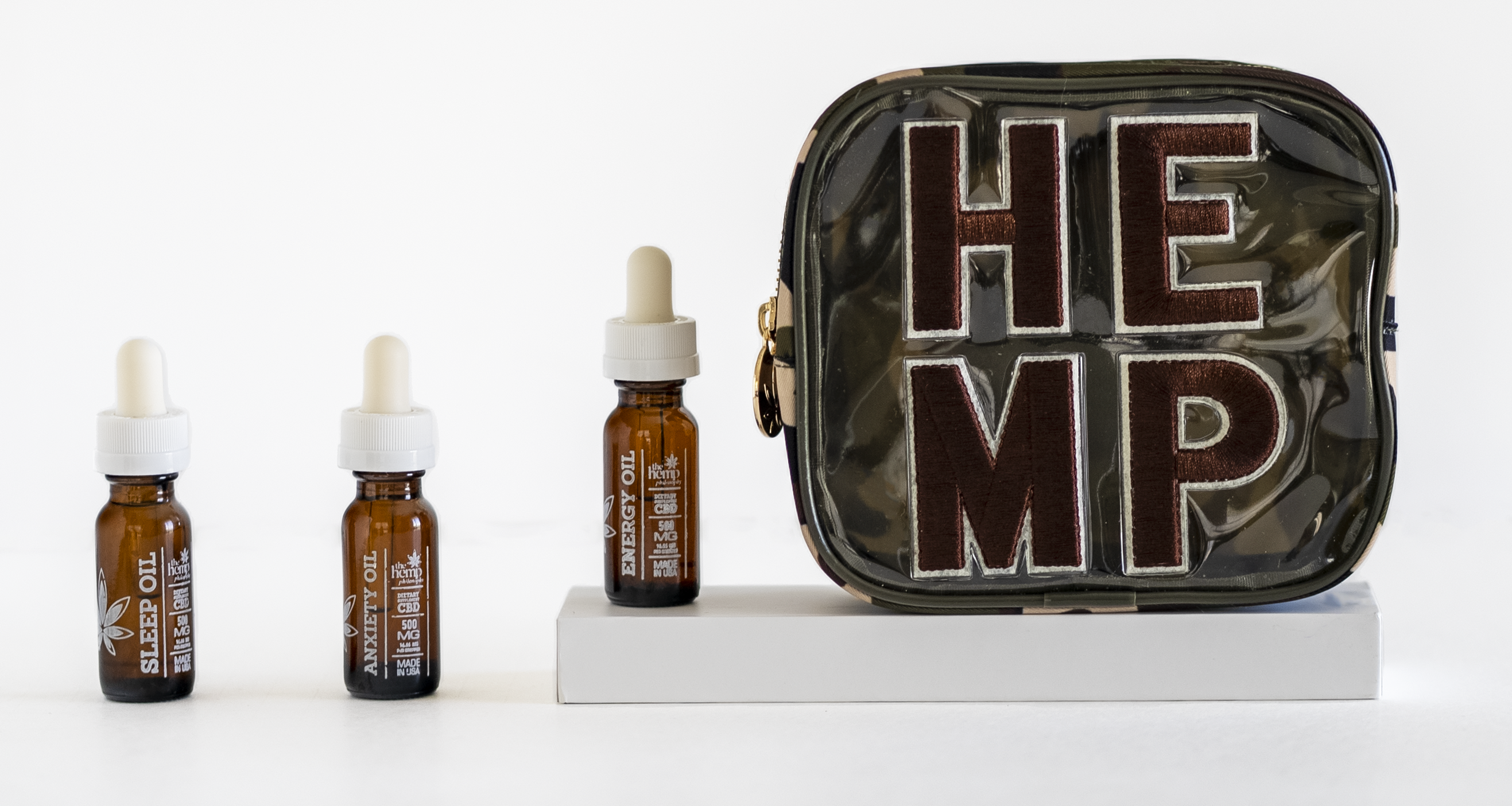 Hemp Kit - comes with CBD anxiety oil, energy oil and Sleep
